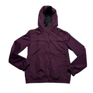 Volcom Women’s Hooded Jacket Plum Purple Surfer Beach Near New Sz XS